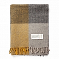 House of Juniper Block Check Herringbone Knee Grey Ochre